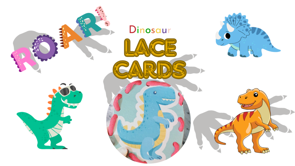 Dinosaur Lace Cards