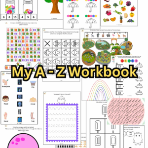 My A to Z Activity Workbook For Preschool & Kindergarten | Ages 3–5